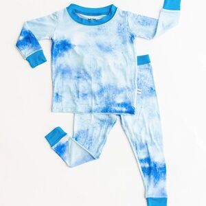 Little Sleepies blue water color two piece 12-18 months